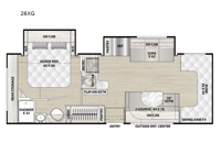 Cross Trail XL 26XG Ford E-450 Floorplan Image