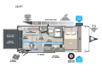 Wildwood FSX 181RT Floorplan Image
