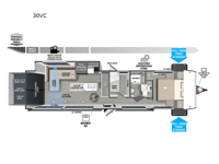 Wildwood FSX 30VC Floorplan Image