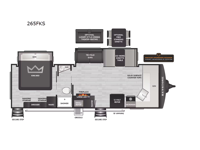 Bullet 265FKS Floorplan Image