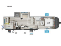 Reflection 150 Series 298BH Floorplan Image