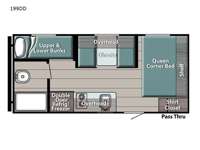 Kingsport Super Lite 199DD Floorplan Image