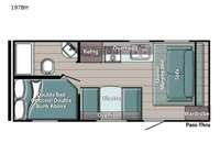 Kingsport Super Lite 197BH Floorplan Image