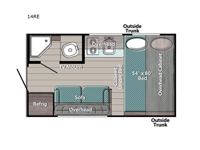 Kingsport Super Lite 14RE Floorplan Image
