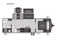 Bullet Crossfire 260RBSWE Floorplan Image