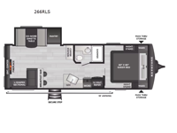 Bullet Crossfire 266RLS Floorplan Image