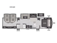 Passport Super Lite 3401QD Floorplan Image