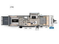 2026 Forest River RV Cherokee Grey Wolf 27RR Floorplan
