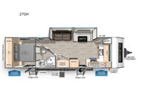 Cherokee Grey Wolf 27GH Floorplan Image