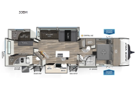 Cherokee Alpha Wolf 33BH Floorplan Image