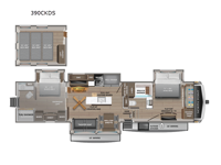 North Point 390CKDS Floorplan Image