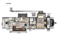 Vibe 3400SB Floorplan Image