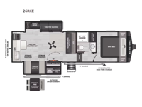 Cougar Half-Ton 26RKE Floorplan Image