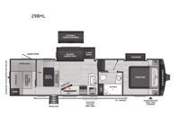 Cougar Half-Ton 29BHL Floorplan Image