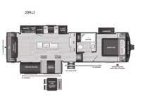 Cougar Half-Ton 29RLI Floorplan Image
