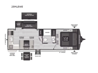 Cougar Half-Ton 25MLEWE Floorplan Image