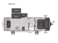 Cougar Half-Ton 25RDSWE Floorplan Image
