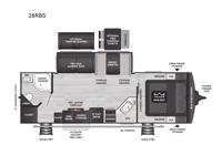 Cougar Half-Ton 26RBS Floorplan Image
