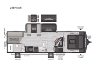 Cougar Half-Ton 28BHSWE Floorplan Image
