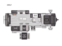 Cougar Half-Ton 29RLP Floorplan