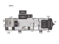 Cougar Half-Ton 30BHS Floorplan Image