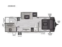 Cougar Half-Ton 25DBSWE Floorplan Image