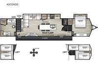 Catalina Destination Series 42CONDO Floorplan Image