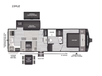 Cougar Half-Ton 23MLE Floorplan Image