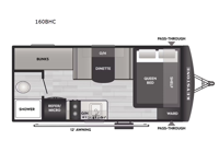 Passport Classic 160BHC Floorplan Image