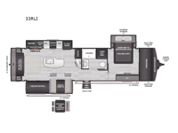 Cougar Half-Ton 33RLI Floorplan Image