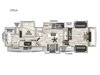 Sabre 37FLH Floorplan Image