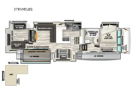 Sabre 37RVMILES Floorplan Image