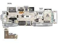 Sabre 38DBL Floorplan Image