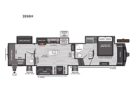 Montana High Country 389BH Floorplan Image
