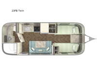 International 23FB Twin Floorplan Image
