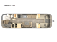 Flying Cloud 30FB Office Twin Floorplan Image