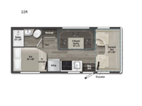 Minnie Winnie 22R Floorplan Image