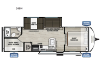 Northern Spirit SE 26BH Floorplan Image