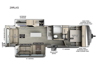Flagstaff Super Lite 29RLKS Floorplan Image