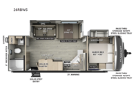 Flagstaff Super Lite 26RBWS Floorplan Image