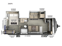 Flagstaff Super Lite 26SFK Floorplan Image