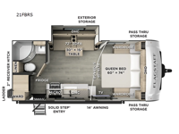 Flagstaff Micro Lite 21FBRS Floorplan Image