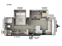 Flagstaff Micro Lite 25MBR Floorplan Image