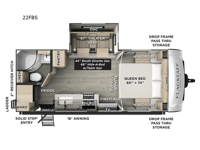 Flagstaff Micro Lite 22FBS Floorplan Image