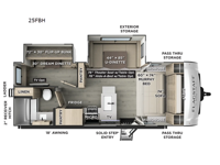 Flagstaff Micro Lite 25FBH Floorplan Image