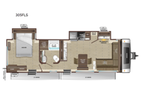 Open Range Light 305FLS Floorplan Image