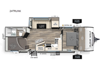 Cherokee Alpha Wolf 24TRUNK Floorplan Image