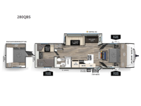 Cherokee Alpha Wolf 280QBS Floorplan Image
