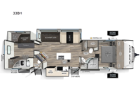 Cherokee Alpha Wolf 33BH Floorplan Image
