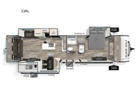 Cherokee Alpha Wolf 33RL Floorplan Image